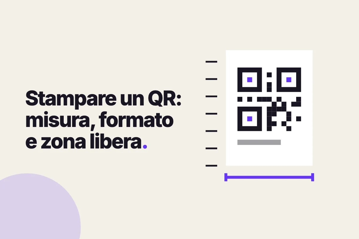 Stampare un QR: misura, formato e zona libera